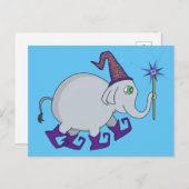 Wizard Elephant Postkarte (Vorne/Hinten)