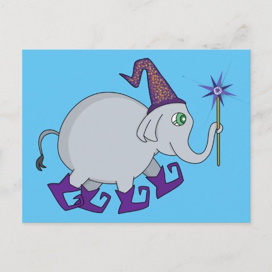 Wizard Elephant Postkarte (Vorderseite)