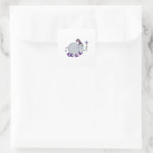 Wizard Elephant Quadratischer Aufkleber (Tasche)