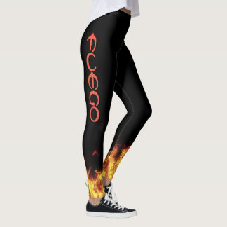 Wizard Fire FUEGO Leggings Lauf Pizza Lord