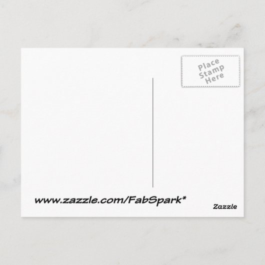 Wizard Fish - lustig niedlich zeichnend Postkarte (Rückseite)