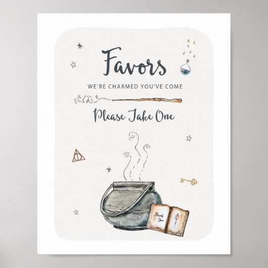 Wizard Gastgeschenk Signierung Poster (Vorne)