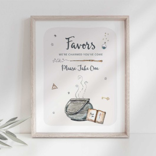 Wizard Gastgeschenk Signierung Poster