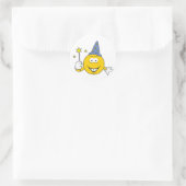 Wizard-Gesicht Runder Aufkleber (Tasche)