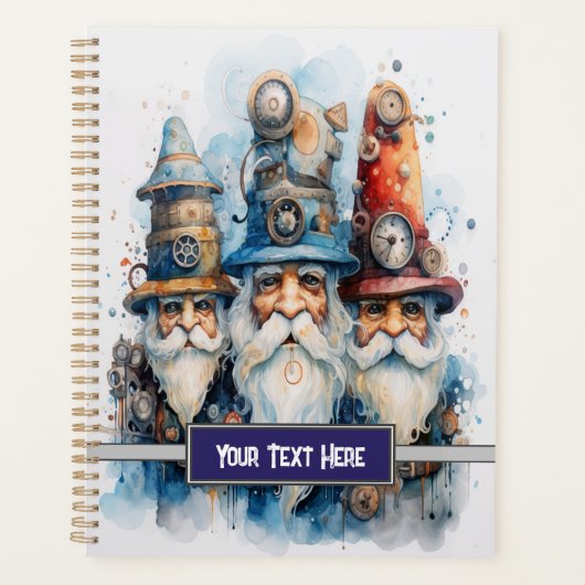 Wizard gnomes Steampunk Planer (Vorderseite)