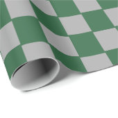 Wizard Green und Grau Checkered Geschenkpapier (Rolleneckpunkt)