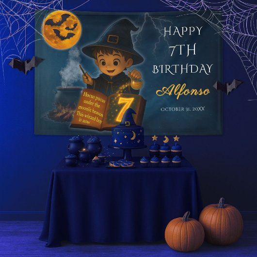 Wizard Halloween Party Banner