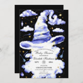 Wizard Hat Baby Shower Einladung (Vorne/Hinten)