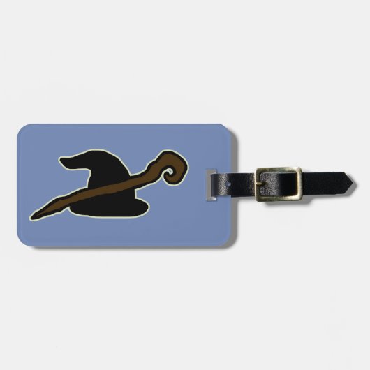 Wizard Hat & Mitarbeiter Gepäckanhänger (Vorderseite horizontal)