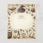 Wizard Hexen Party Magical Wands Hats Vintag (Rückseite)