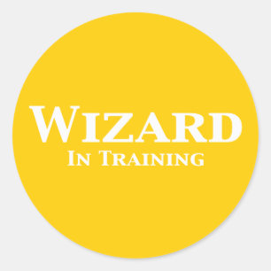 Wizard in Training Geschenke Runder Aufkleber