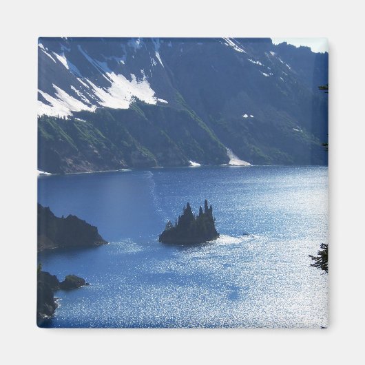 Wizard Island Crater Lake Oregon Magnet (Vorne)