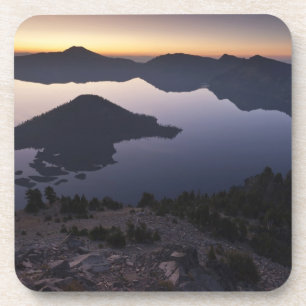 Wizard Island im Morgengrauen, Crater Lake Nationa Getränkeuntersetzer