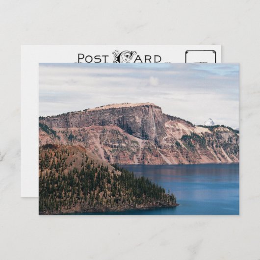 Wizard Island, Llao Rock, Mount Thielsen Postkarte (Vorne/Hinten)