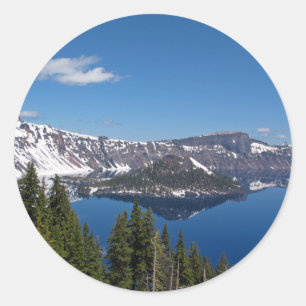 Wizard Island Runder Aufkleber