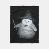 Wizard Kitten Meme Chonk Witch Cat Meme Stud Brain Fleecedecke (Vorderseite)