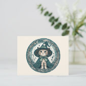 Wizard Kitty cat Postkarte (Stehend Vorderseite)