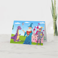 Wizard Knight Dragon Fairy Tale Kinder Fab farbig