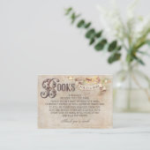 Wizard Letters Magical Books for Baby Request Card Visitenkarte (Stehend Vorderseite)