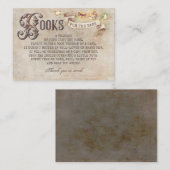 Wizard Letters Magical Books for Baby Request Card Visitenkarte (Vorne/Hinten)