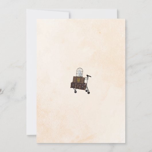 Wizard Magical Kids Birthday Party Invitation Einladung (Rückseite)