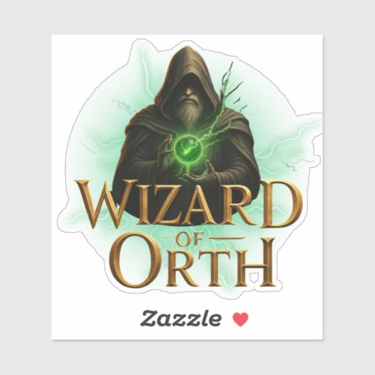 Wizard of Orth Logo Sticker – Magical Emblem (Blatt)