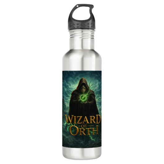 Wizard of Orth Logo Water Bottle Edelstahlflasche (Vorderseite)
