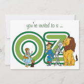 Wizard of Oz Baby Shower Party Einladung (Vorderseite)