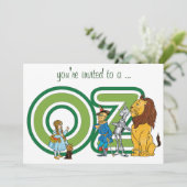 Wizard of Oz Baby Shower Party Einladung (Stehend Vorderseite)