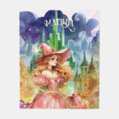 Wizard of Oz Birthday Good Hexe Custom Decor Fleecedecke (Vorderseite)