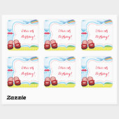 Wizard of Oz Birthday Stickers (Blatt)