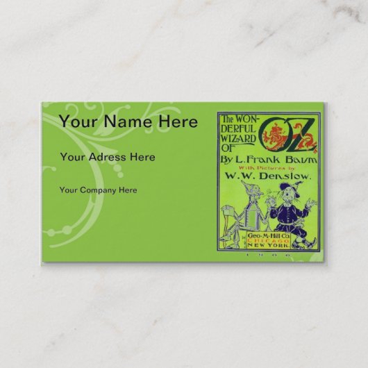Wizard of Oz Business Card Visitenkarte (Vorderseite)