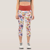 Wizard of Oz™ Character Print Toss Pattern Capri Leggings (Vorderseite)