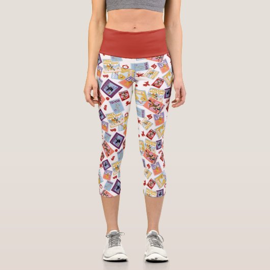 Wizard of Oz™ Character Print Toss Pattern Capri Leggings (Vorderseite)