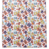 Wizard of Oz™ Character Print Toss Pattern Duschvorhang (Vorderseite)