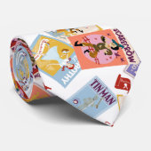 Wizard of Oz™ Character Print Toss Pattern Krawatte (Gerollt)