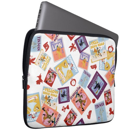 Wizard of Oz™ Character Print Toss Pattern Laptopschutzhülle (Vorne Rechts)