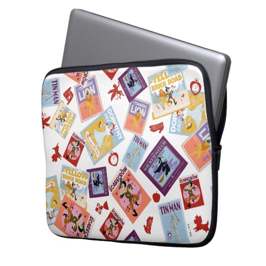 Wizard of Oz™ Character Print Toss Pattern Laptopschutzhülle (Vorderseite Links)