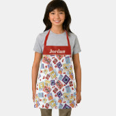 Wizard of Oz™ Character Print Toss Pattern Schürze (Insitu)