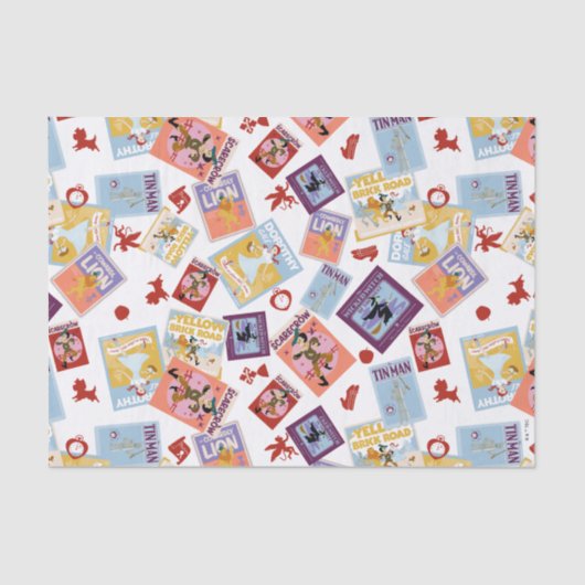 Wizard of Oz™ Character Print Toss Pattern Seidenpapier (Vorderseite)