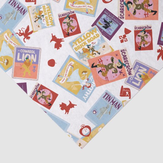 Wizard of Oz™ Character Print Toss Pattern Seidenpapier (Ausschnitt)