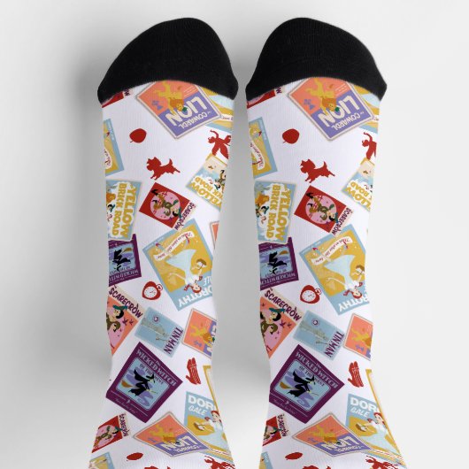 Wizard of Oz™ Character Print Toss Pattern Socken (Oben)