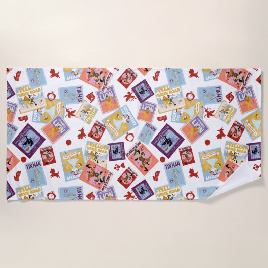 Wizard of Oz™ Character Print Toss Pattern Strandtuch (Vorderseite)
