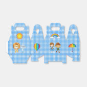 Wizard of Oz Characters on Blue and White Gingham Geschenkschachtel (Ungefaltet)