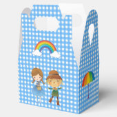 Wizard of Oz Characters on Blue and White Gingham Geschenkschachtel (Geöffnet)