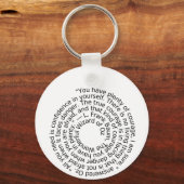 Wizard of Oz courage quote keychain Schlüsselanhänger (Vorderseite)
