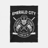 Wizard Of Oz Emerald City Hockey Costume Halloween Fleecedecke (Vorderseite)