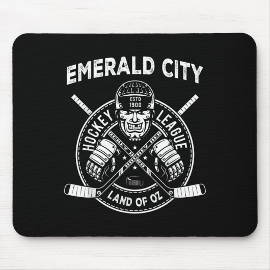 Wizard Of Oz Emerald City Hockey Costume Halloween Mousepad (Vorne)
