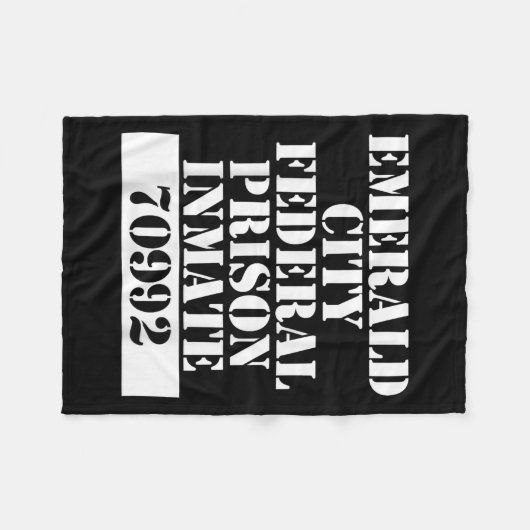 Wizard Of Oz Emerald City Inmate Prisoner Costume Fleecedecke (Vorderseite (Horizontal))