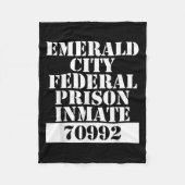 Wizard Of Oz Emerald City Inmate Prisoner Costume Fleecedecke (Vorderseite)